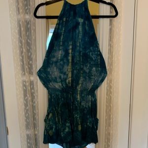 Tie dye halter dress